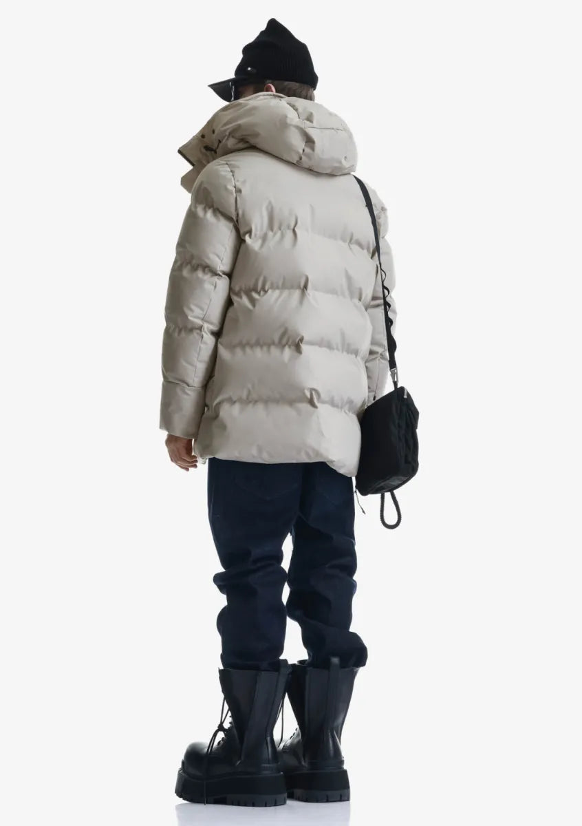 Krakatau Krakatau Cassini QM571 Quilted Parka – Greige