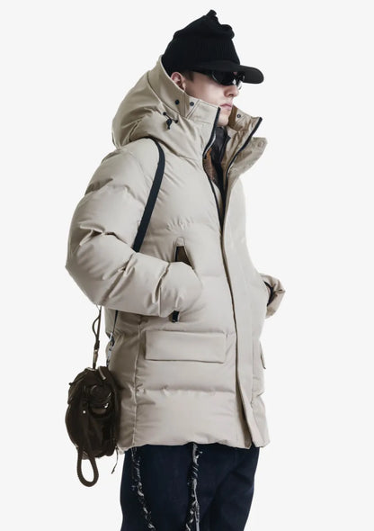 Krakatau Krakatau Cassini QM571 Quilted Parka – Greige