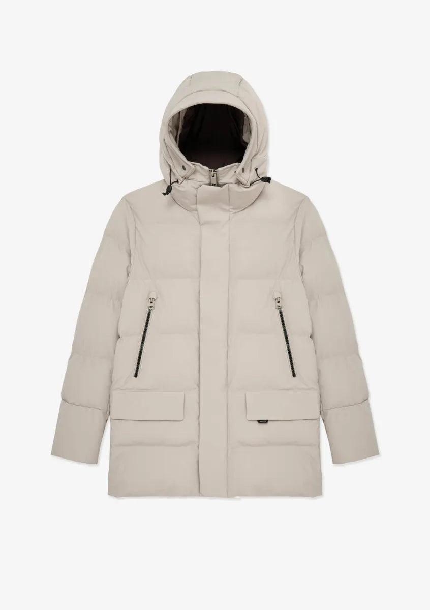 Krakatau Krakatau Cassini QM571 Quilted Parka – Greige