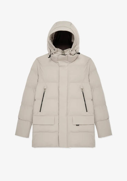 Krakatau Krakatau Cassini QM571 Quilted Parka – Greige