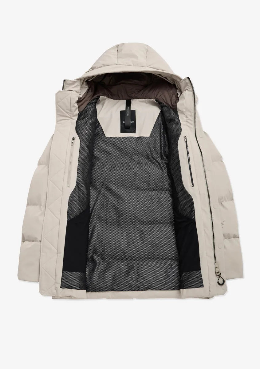 Krakatau Krakatau Cassini QM571 Quilted Parka – Greige