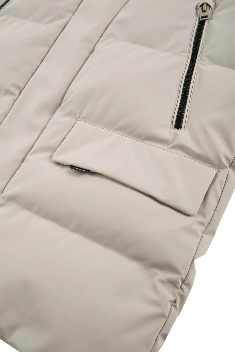 Krakatau Krakatau Cassini QM571 Quilted Parka – Greige