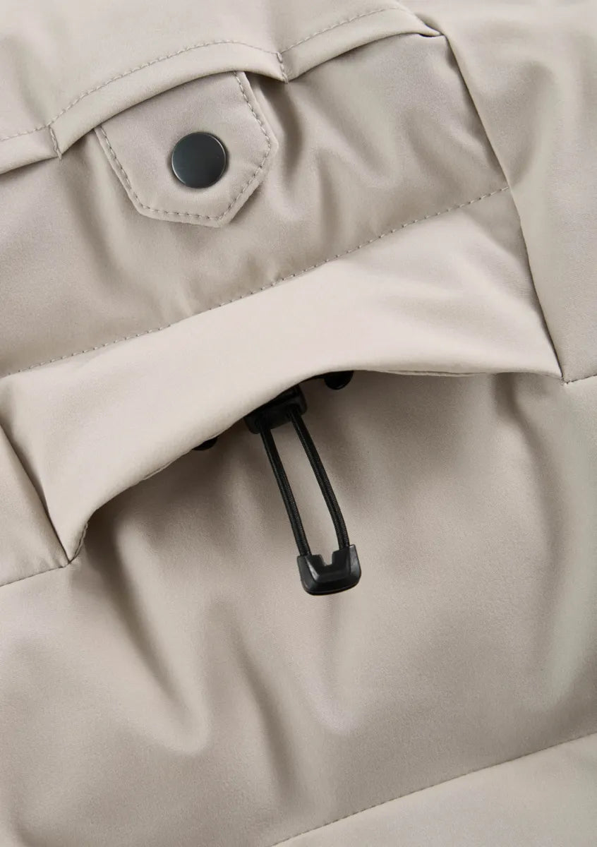 Krakatau Krakatau Cassini QM571 Quilted Parka – Greige